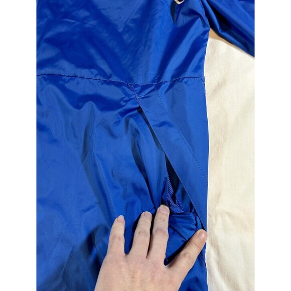 Nike Windbreaker Boys XL Blue Full Zip Mock Neck 100 Recycled Polyester - Picture 2 of 7